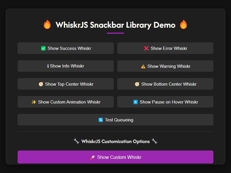 A snackbar/toast library with extreme customization.